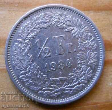 1/2 φράγκο 1984 - Ελβετία