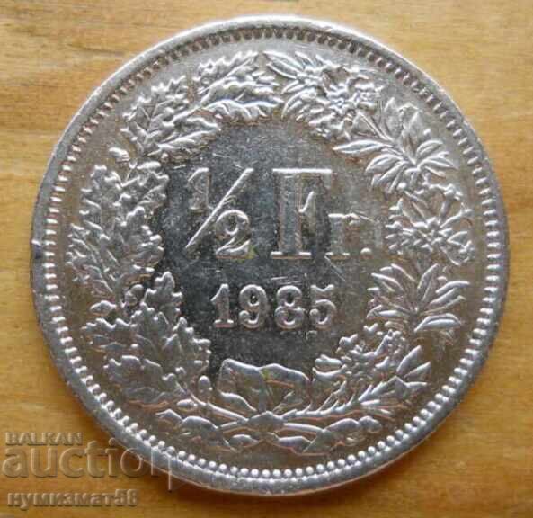 1/2 franc 1985 - Elveția