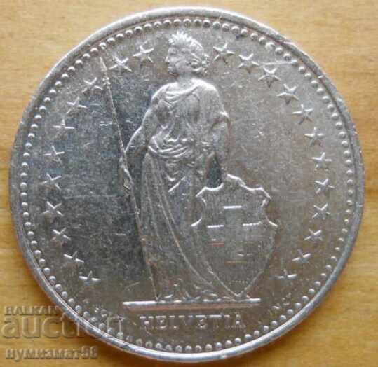 1/2 франк 1993 г. - Швейцария с цена 1.00 лв. | € 0.51