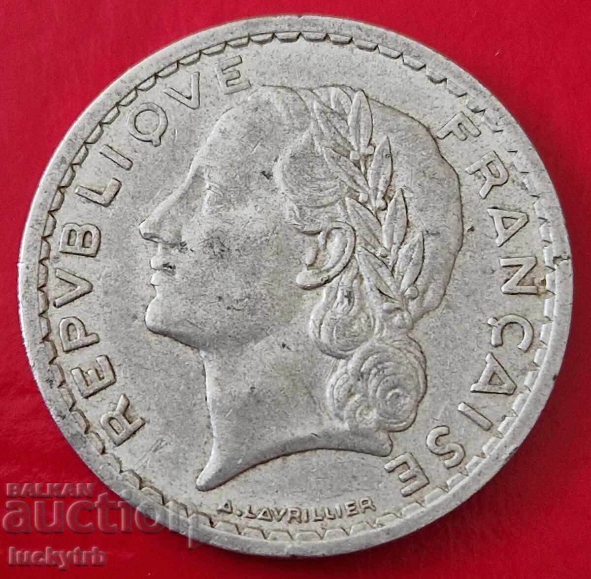 5 φράγκα 1947 "B" - Γαλλία με τιμή € 1.00 | 1.96 BGN 5 φράγκα 1947 "B" - Γαλλία με τιμή € 1.00 | 1.96 BGN