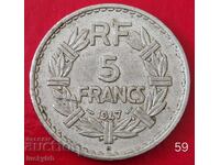 5 franci 1947 "B" - Franța