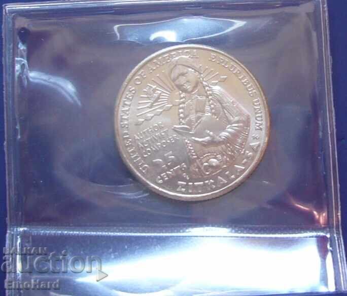 USA Prominent American Women 1/4 Dollar 2024 Zitkala-Sa D