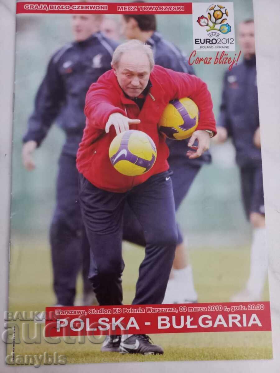 Football program - Poland - Bulgaria 2010