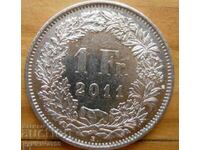 1 франк 2011 г. - Швейцария