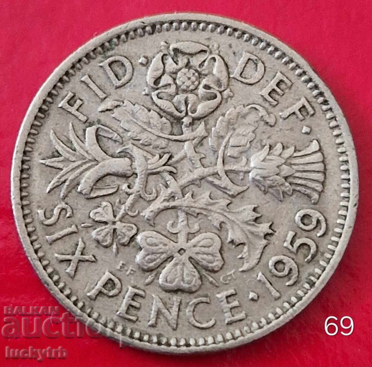 6 pence 1959 - Great Britain