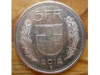 5 франка 2012 г. - Швейцария