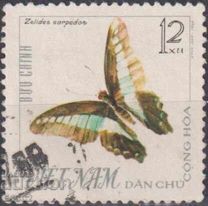 Σφραγισμένο γραμματόσημο Fauna Papilio 1964 από Βιετνάμ Σφραγισμένο γραμματόσημο Fauna Papilio 1964 από Βιετνάμ