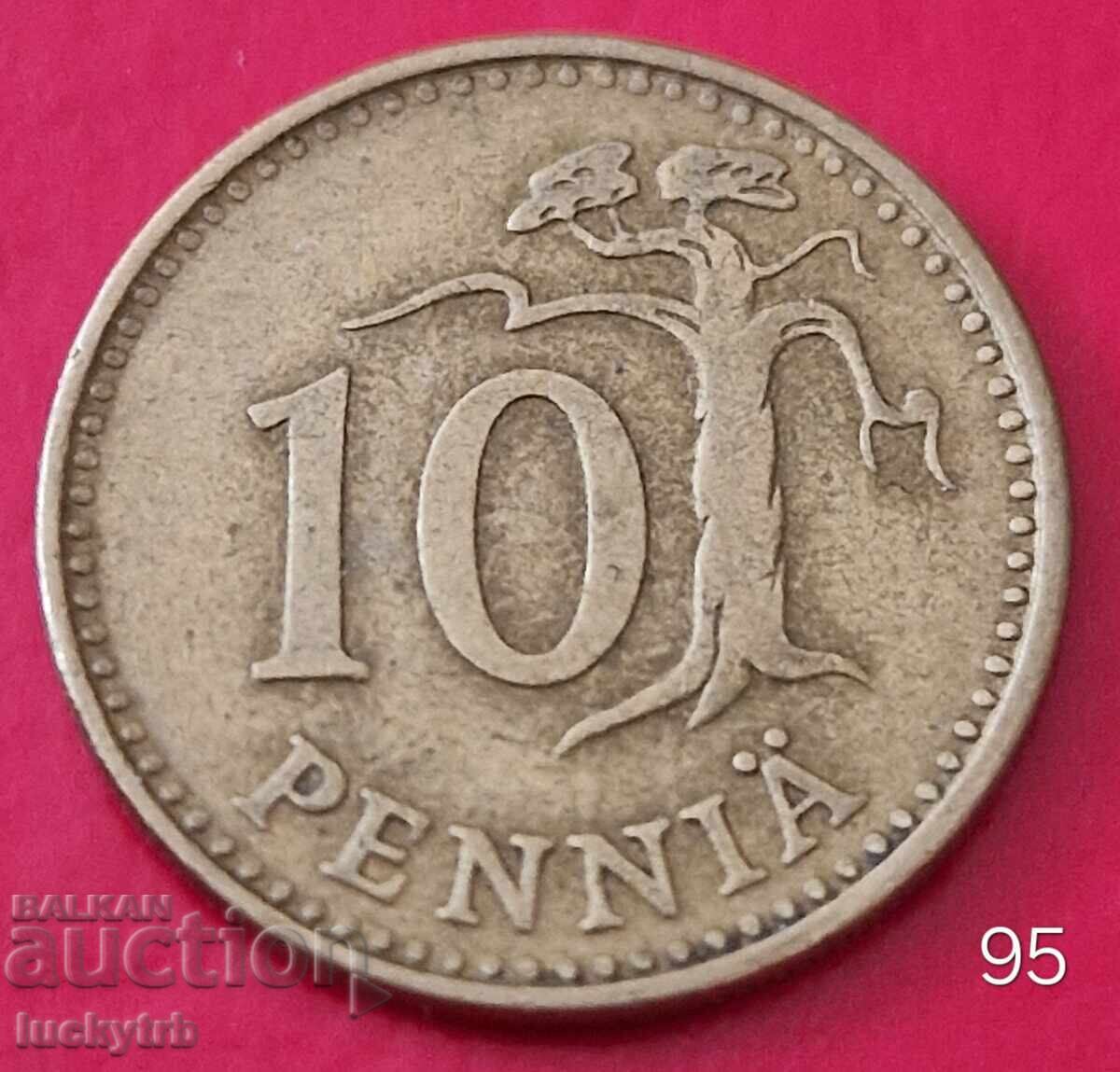 10 πένες 1963 - Φινλανδία