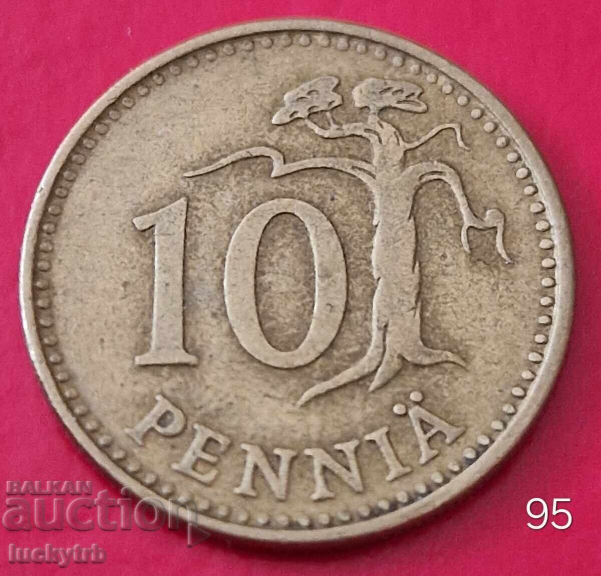 10 πένες 1963 - Φινλανδία