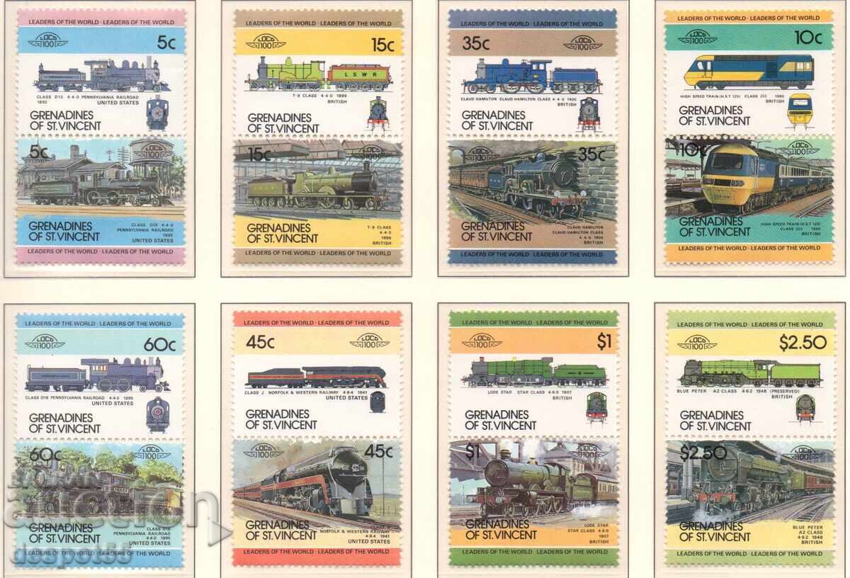 1984 Grenadines Of St. Vincent. Leaders of the World - Locomotives