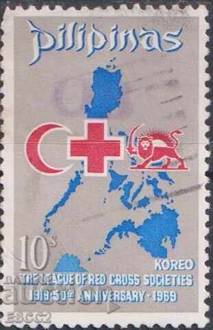 Timbre ștampilat Crucea Roșie și Semiluna Roșie 1969 din Filipine Timbre ștampilat Crucea Roșie și Semiluna Roșie 1969 din Filipine