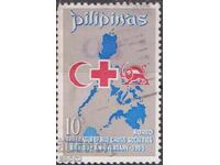 Timbre ștampilat Crucea Roșie și Semiluna Roșie 1969 din Filipine