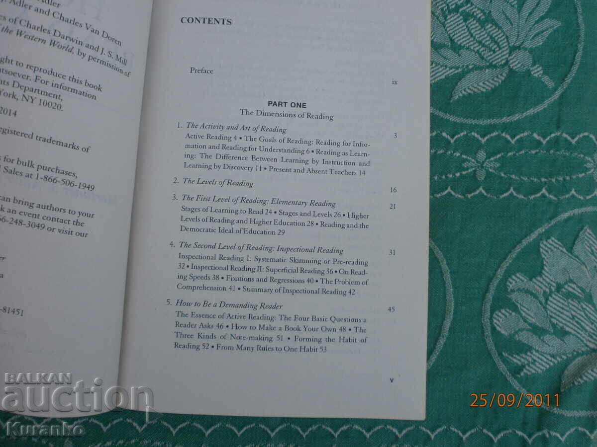 Πώς να διαβάζετε ένα βιβλίο Mortimer Adler Charles Van Doren με τιμή 6.00 BGN | € 3.07 Πώς να διαβάζετε ένα βιβλίο Mortimer Adler Charles Van Doren με τιμή 6.00 BGN | € 3.07