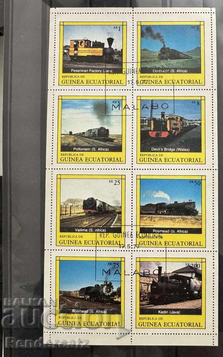 1977. Ecuatorial Guineea. Trenuri