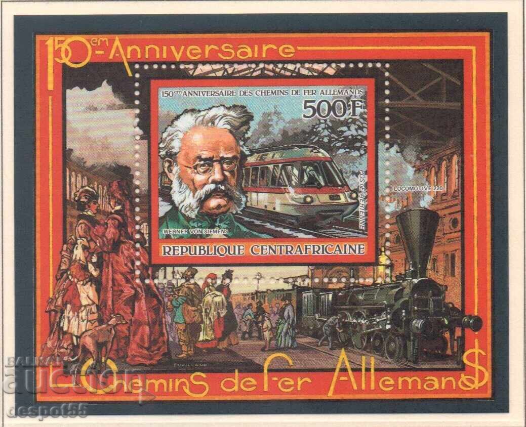 1986. TSAR. 150 de ani de la Căile Ferate Germane. Mini-bloc 1986. TSAR. 150 de ani de la Căile Ferate Germane. Mini-bloc
