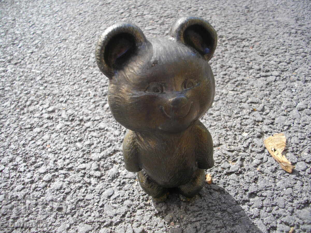 Metal Figure Figurine Olympic Bear Misha Moscow 80 USSR