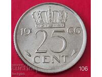 25 de cenți 1966 - Țările de Jos