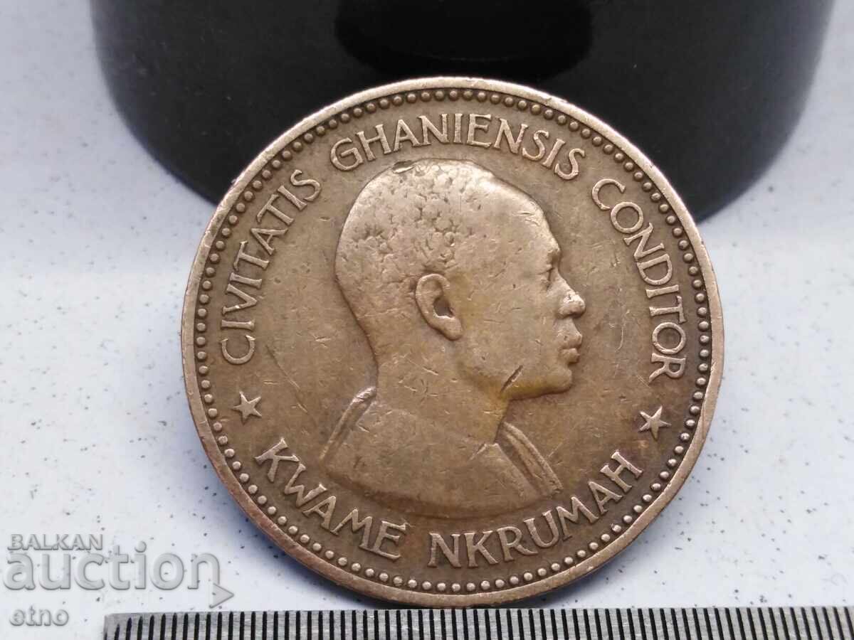 Δημοπρασία 1 ΠΕΝΙ, ΓΚΑΝΑ 1958, νόμισμα, νομίσματα Δημοπρασία 1 ΠΕΝΙ, ΓΚΑΝΑ 1958, νόμισμα, νομίσματα