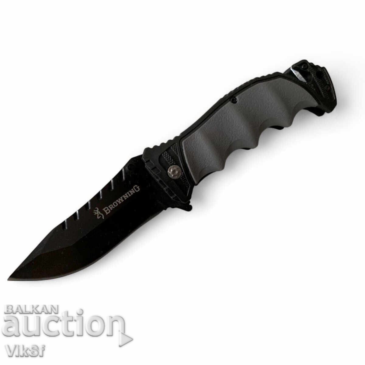 Δημοπρασία Sgŭvaem μαχαίρι Browning Rescue 120x220 - γκρι πολυμερές