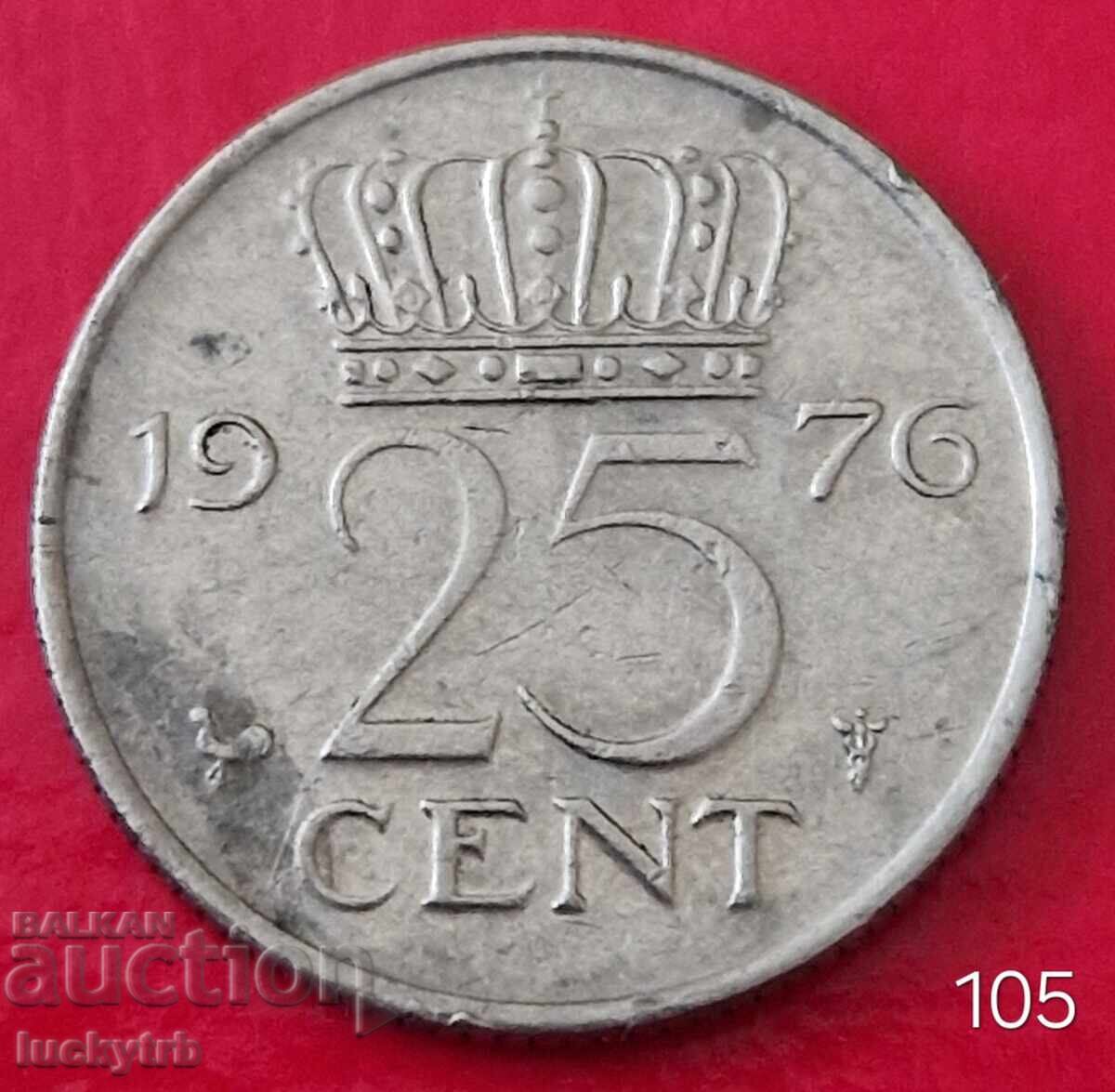 25 de cenți 1976 - Țările de Jos