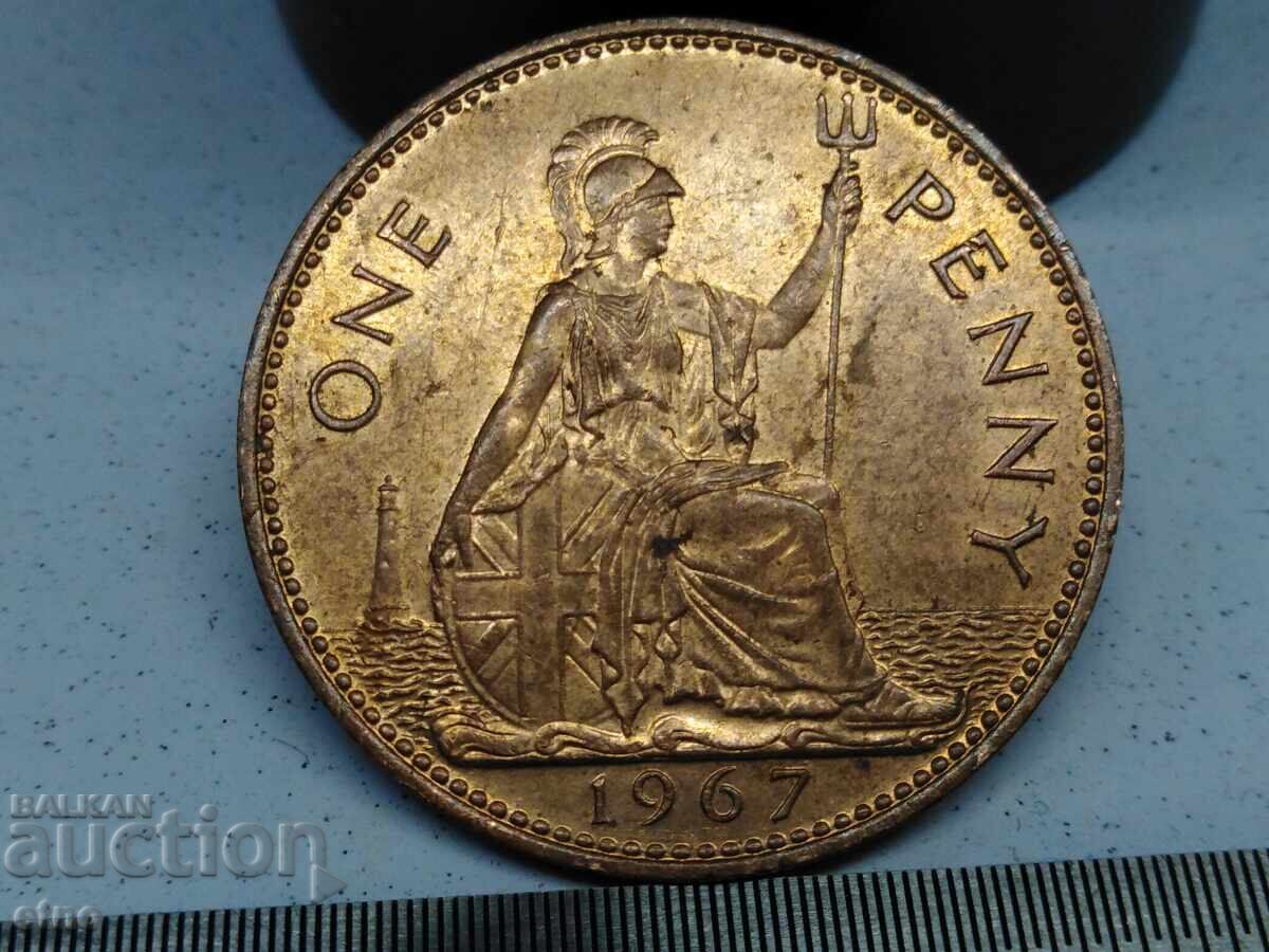1 ΠΕΝΙ, ΗΝΩΜΕΝΟ ΒΑΣΙΛΕΙΟ 1967, νόμισμα, νομίσματα