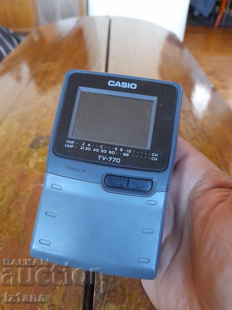 Old portable Casio TV-770 television