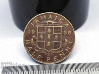 1/2 ΠΕΝΝΙ, ΤΖΑΜΑΪΚΑ 1958, νόμισμα, νομίσματα