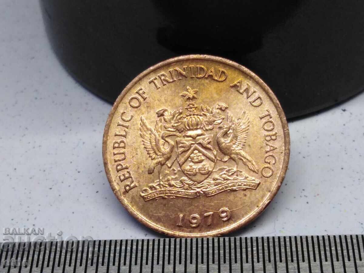 1 CENT 1979 TRINIDAD ȘI TOBAGO monedă, monede