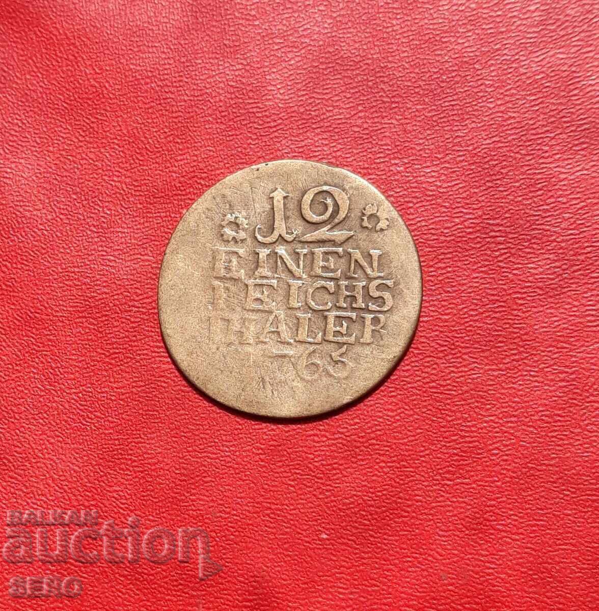 Германия-Прусия-1/12 талер 1765 А