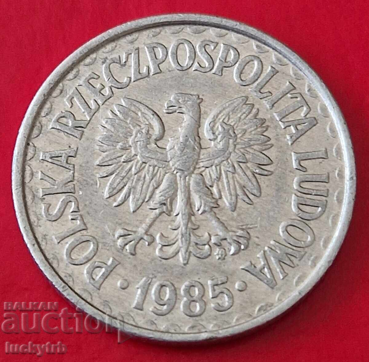 1 zloty 1985 - Poland with price 0.20 BGN | € 0.10