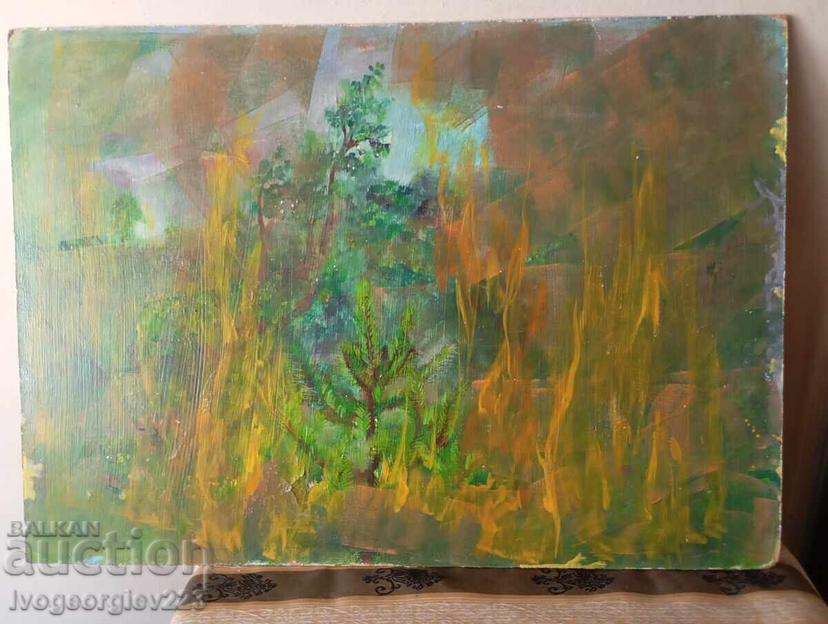 Tablou pictat pe ambele părți Tablou pictat pe ambele părți