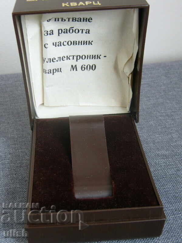 Auction  197.. Bullelectronic Quartz M600 Box Description