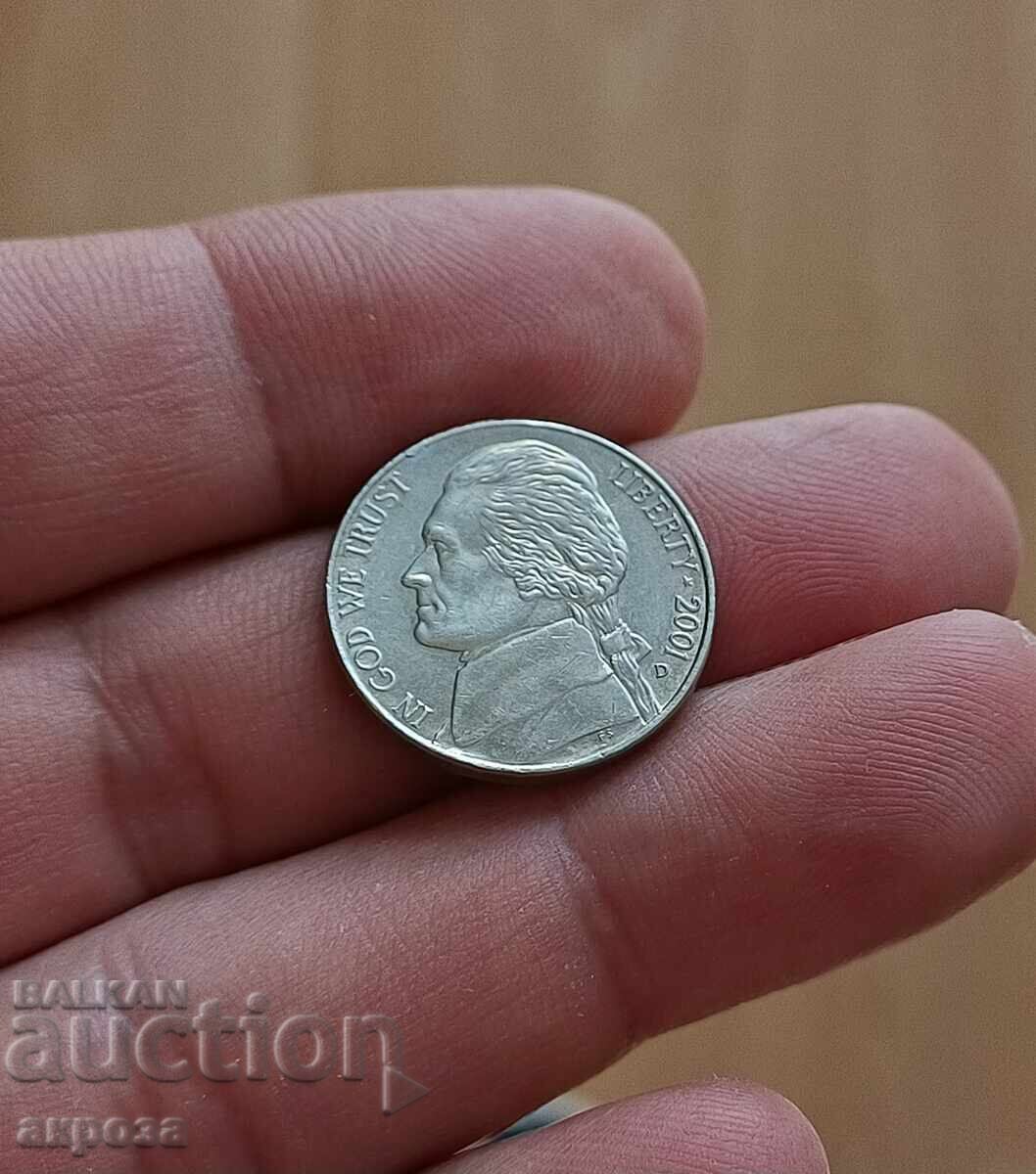 5 σεντ ΗΠΑ 2001