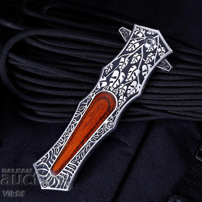 Delivery of Folding knife with engraved handle and dagger-style blade 95x230 Delivery of Folding knife with engraved handle and dagger-style blade 95x230