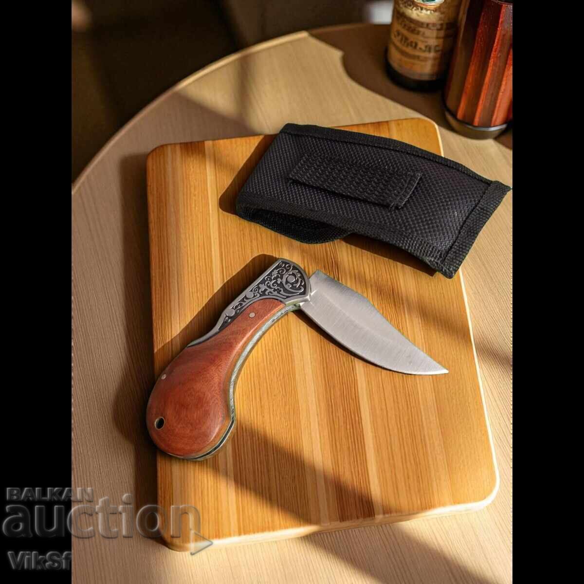 Sgŭvaem μαχαίρι χαραγμένο "Woodland Classic" – ξύλινη λαβή - 5