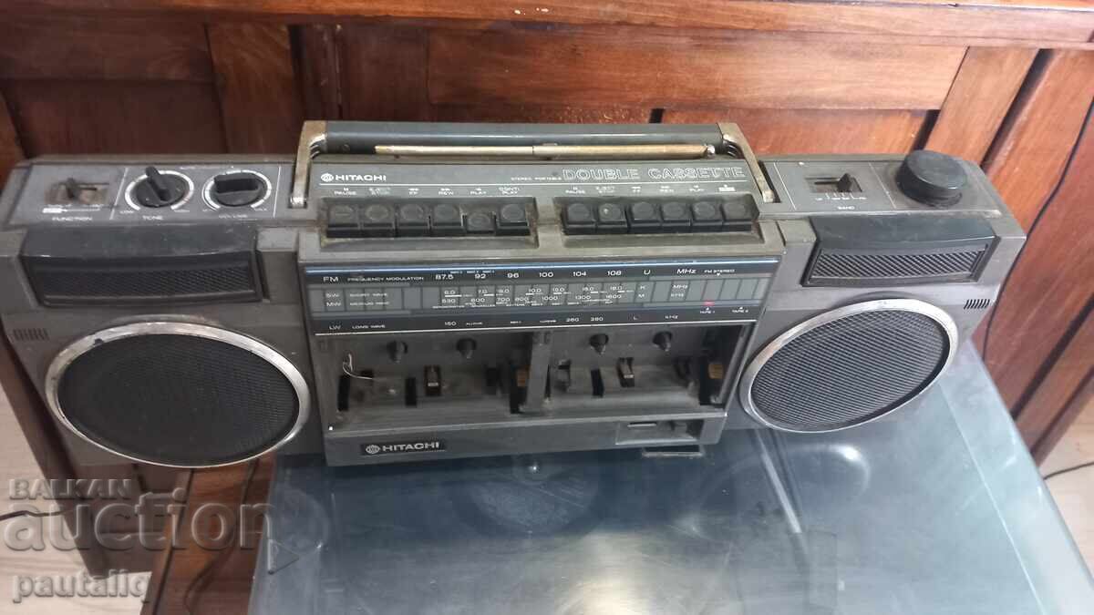 Auction  Hitachi Dual Cassette Tape Deck