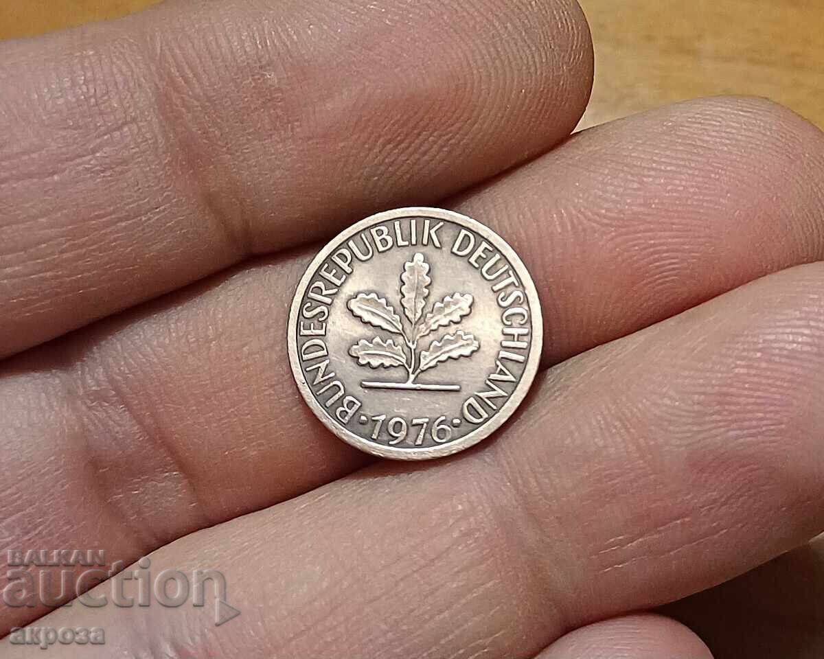 1 Pfennig RFG 1970/ F necirculat cu preț 1.40 BGN | € 0.72