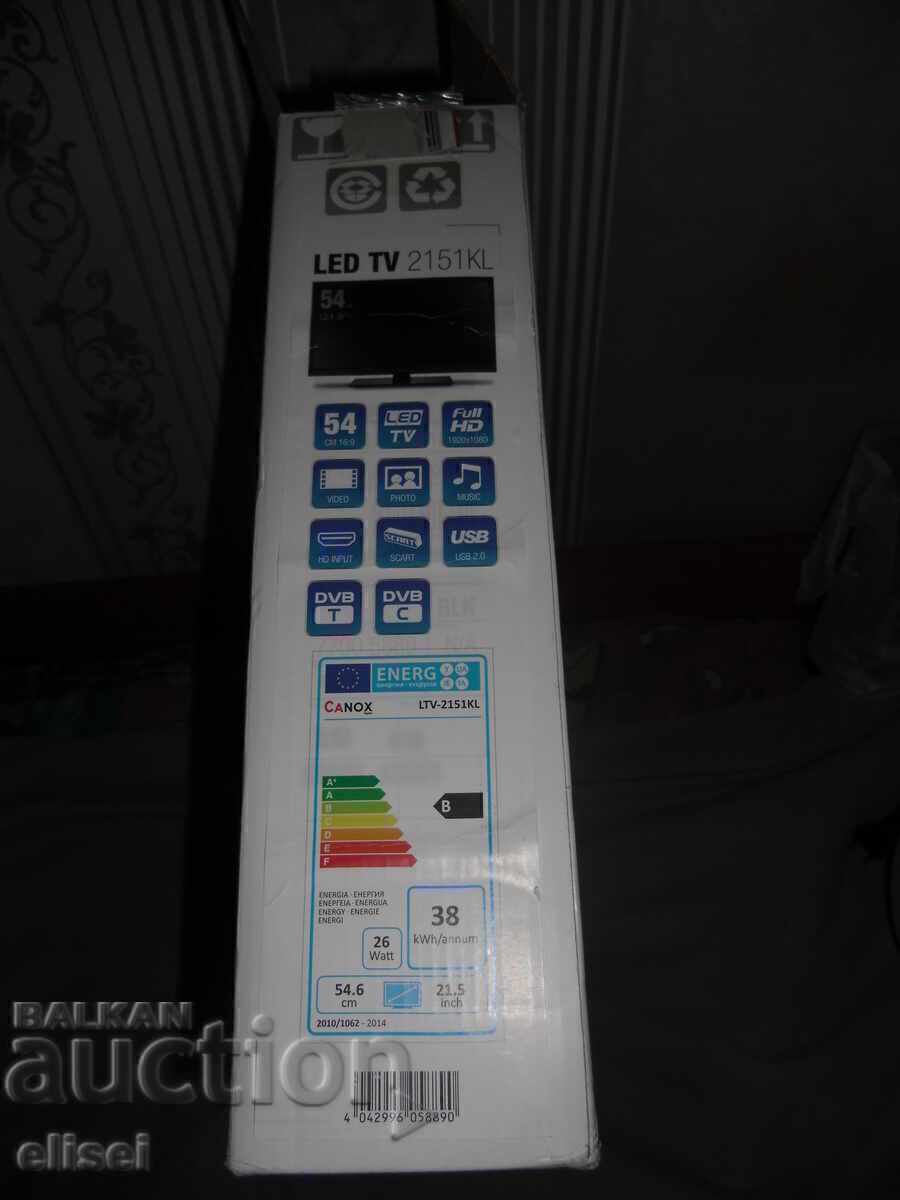 Licitație 27. Vând Televizor Canox, NOU testat 21,5” LED. Model 2