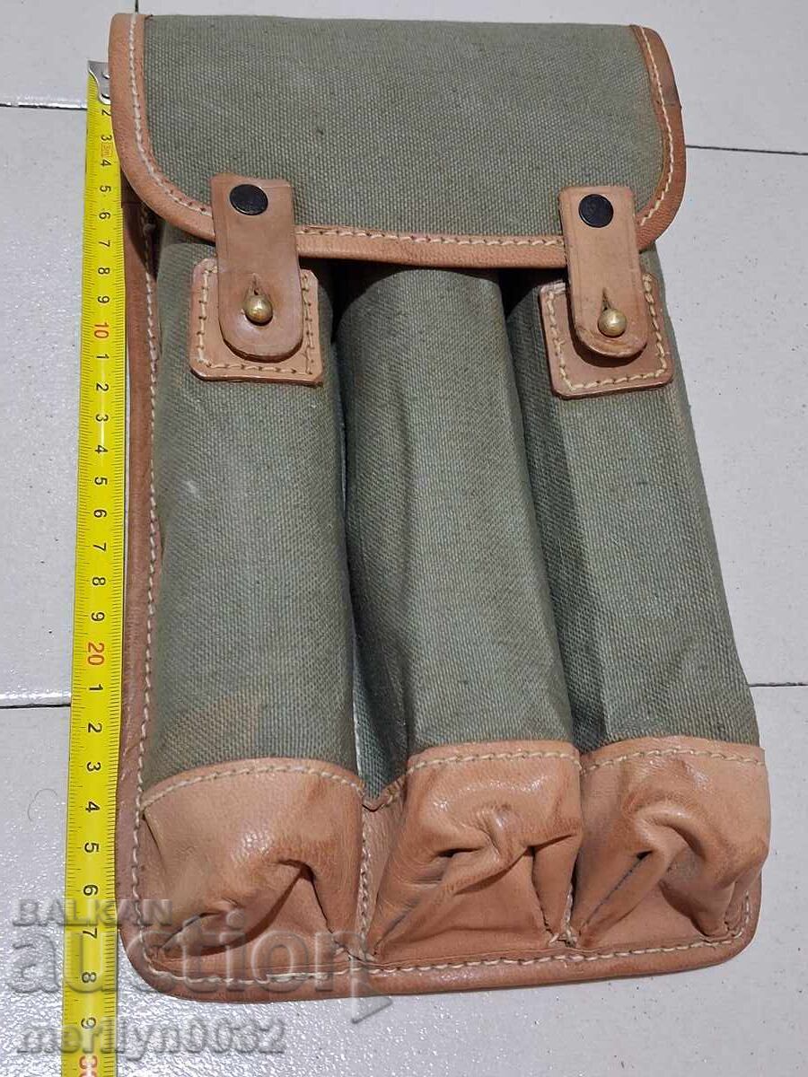 Δημοπρασία Τσάντα από μουσαμά για γεμιστήρες MP-38 40 CZ τσάντα WW2