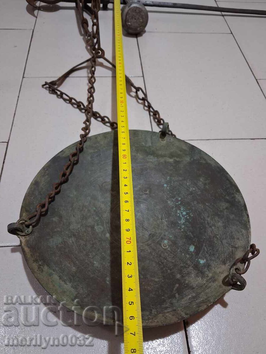 Οθωμανική ζυγαριά με μαχαίρι, ζυγαριά, βάρος, σφυρήλατο σίδερο - 7 Οθωμανική ζυγαριά με μαχαίρι, ζυγαριά, βάρος, σφυρήλατο σίδερο - 7