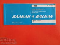 BILET DE AVION BALKAN 1962 - 1972