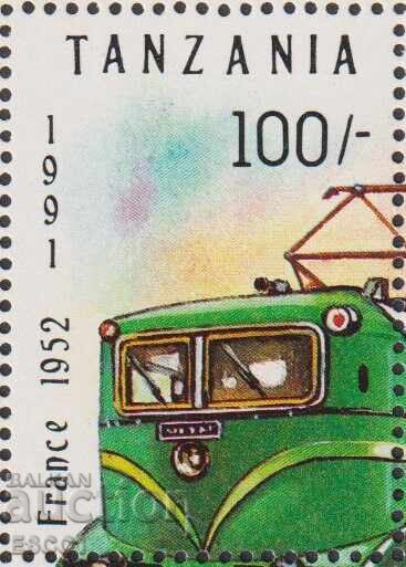 Чиста марка Влак Локомотив 1991 от Танзания Чиста марка Влак Локомотив 1991 от Танзания