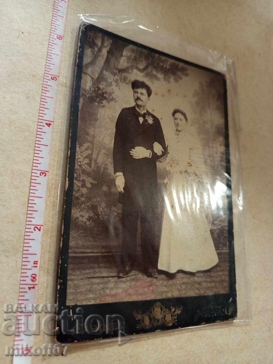 Photograph cardboard photography D. Konnert Shumen