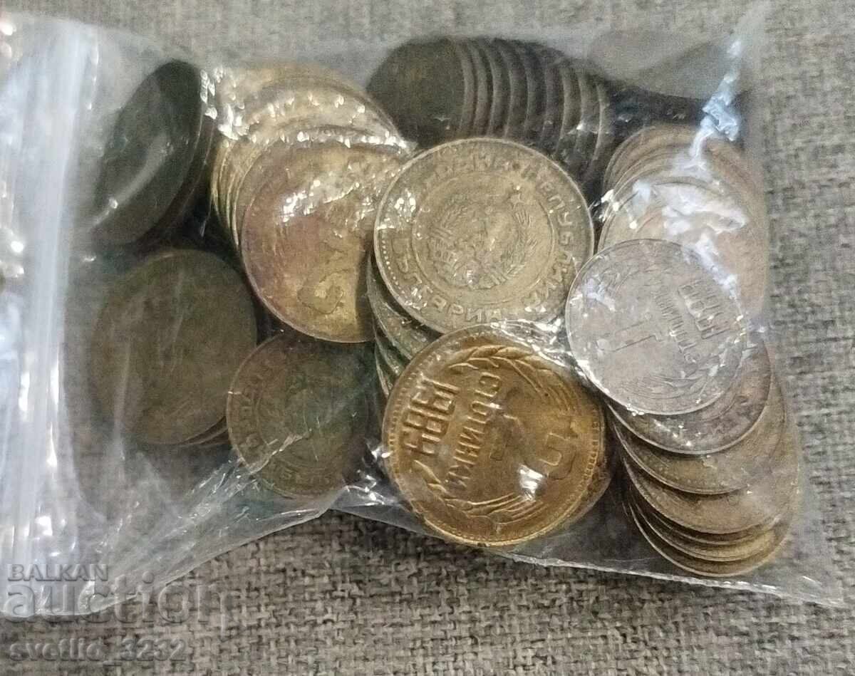 Auction  Lot 1 and 2 Stotinki 1989 100 pcs