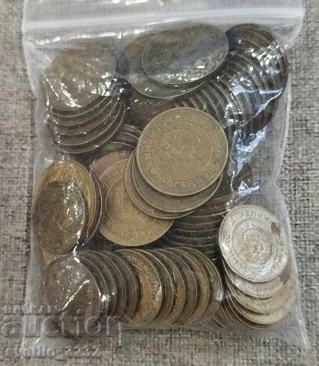 Lot 1 and 2 Stotinki 1989 100 pcs