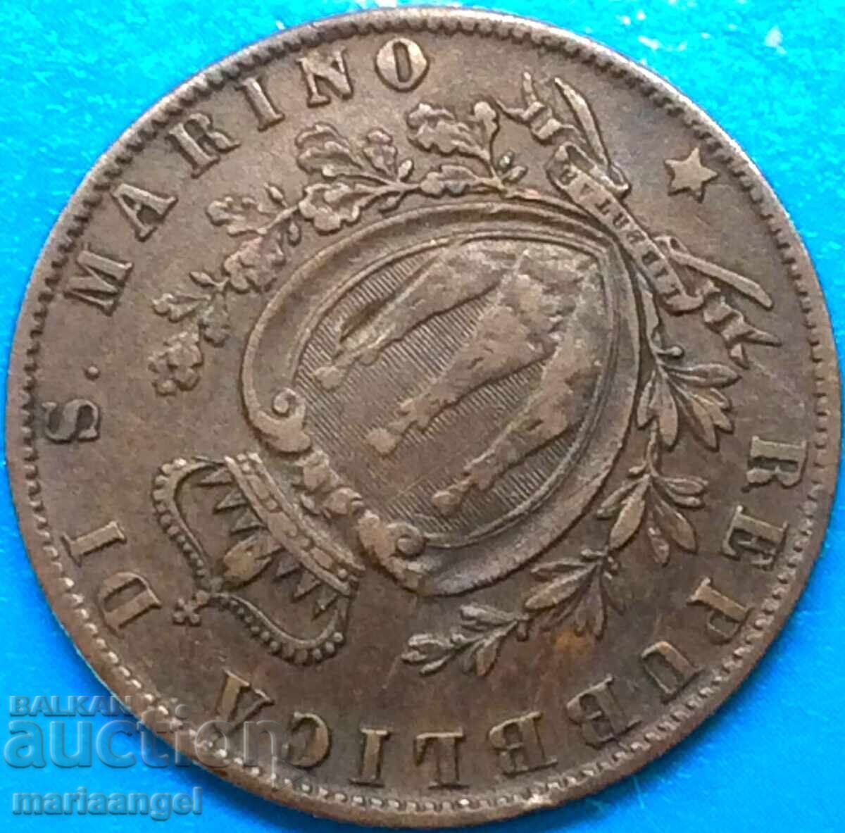 Παράδοση Σαν Μαρίνο 1894 5 λεπτά - σπάνιο