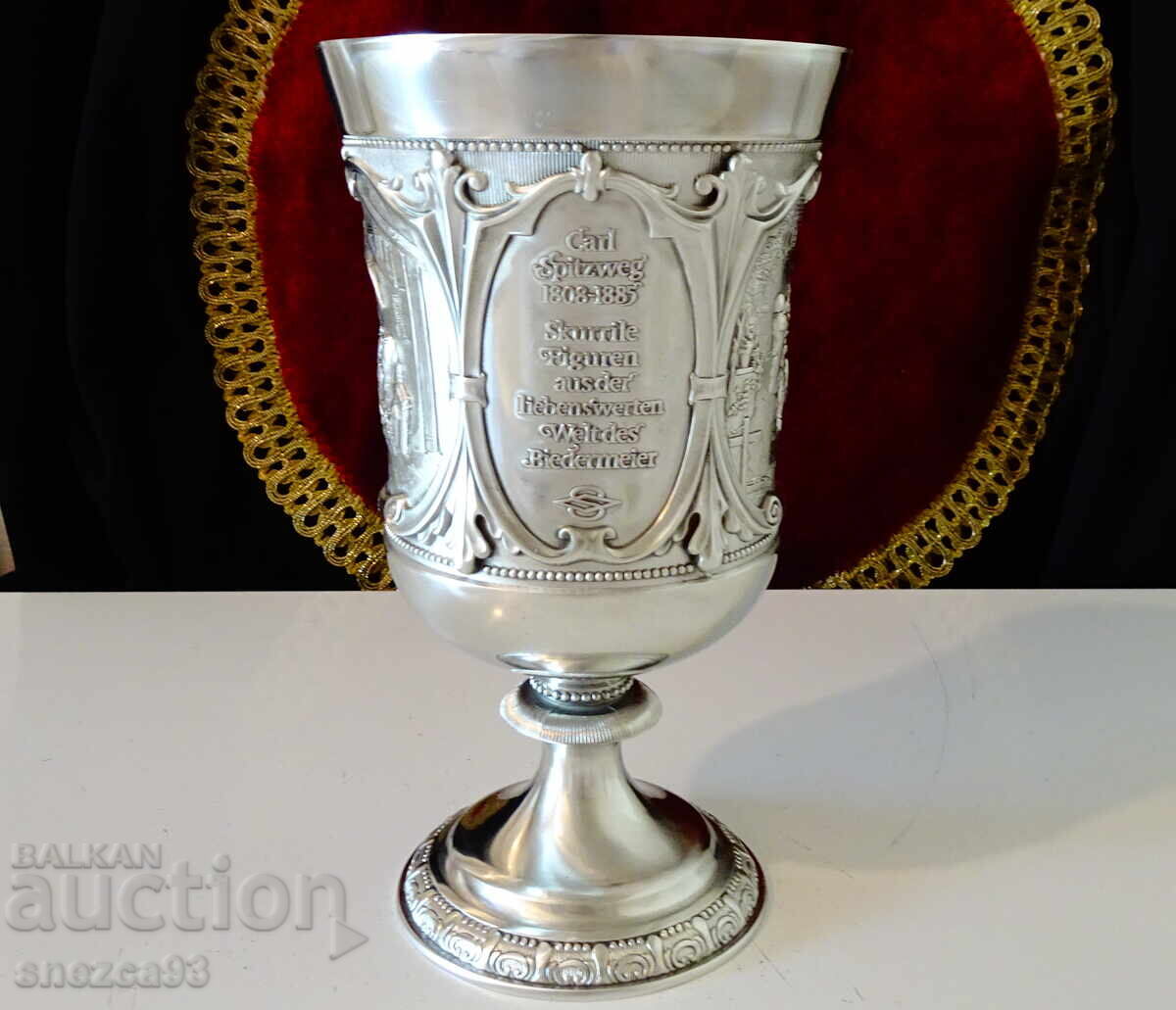Auction Magnificent pewter goblet, pewter cup 600 ml., WMF Auction Magnificent pewter goblet, pewter cup 600 ml., WMF