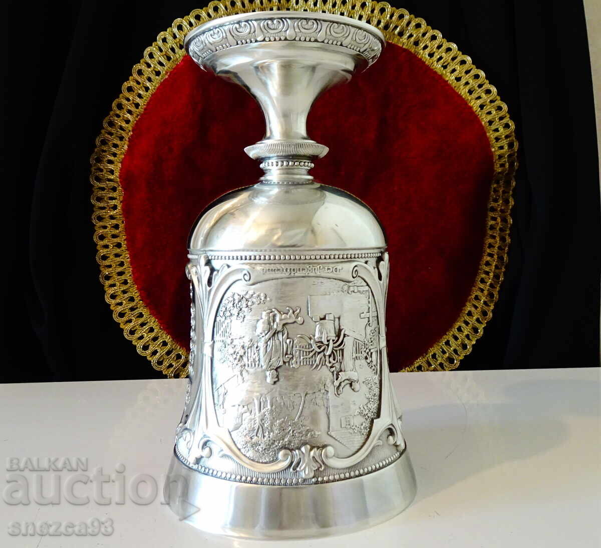 Delivery of Magnificent pewter goblet, pewter cup 600 ml., WMF Delivery of Magnificent pewter goblet, pewter cup 600 ml., WMF