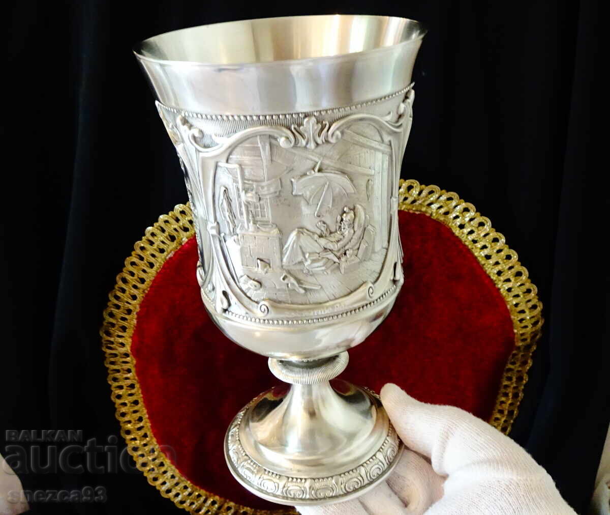 Magnificent pewter goblet, pewter cup 600 ml., WMF - 7 Magnificent pewter goblet, pewter cup 600 ml., WMF - 7