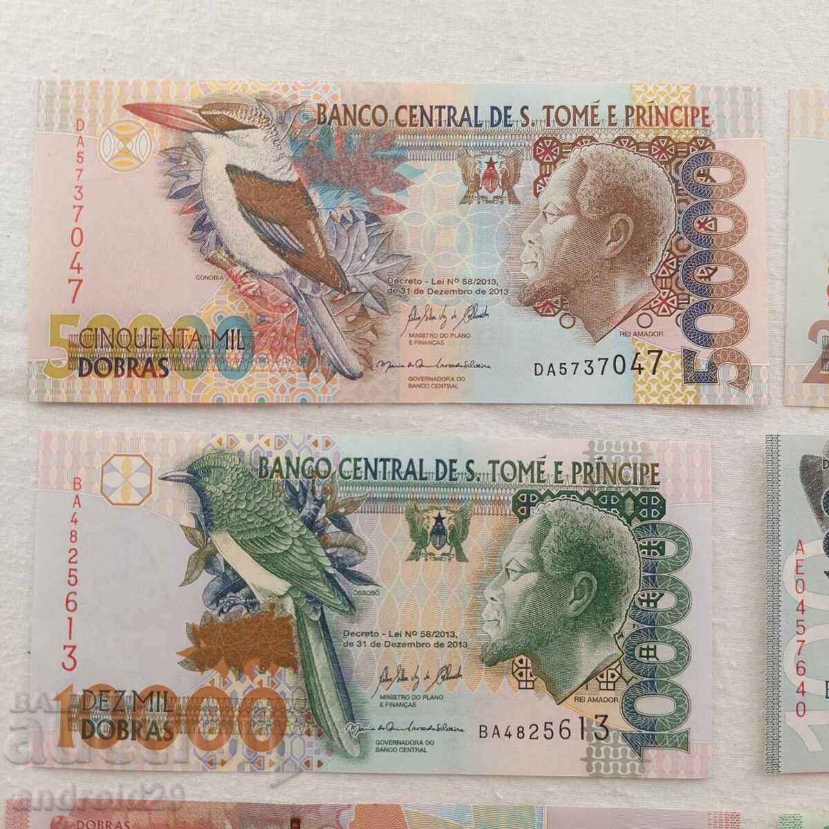 Аукцион Банкноти Сао Томе и Принсипи - 8 броя UNC